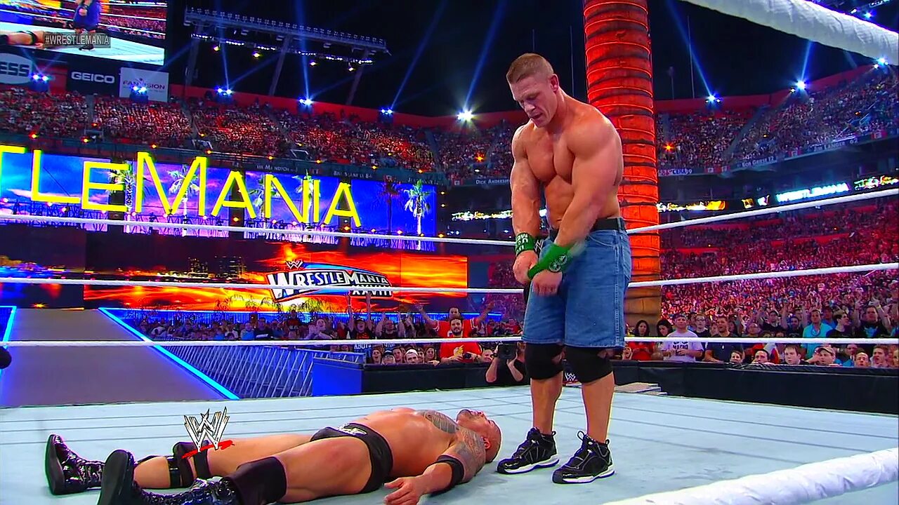 Син против. Джон сина против рока. john cena vs the rock wrestlemania. john cena wrestlemania 23. джон сина и скала.