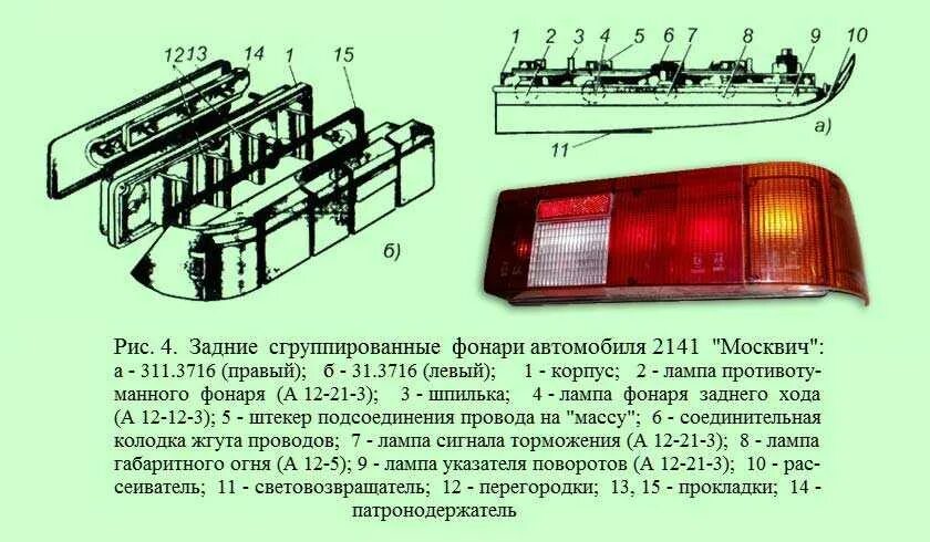 Лампы задних фонарей Москвич 2141. Назначение задних фонарей КАМАЗ. Распиновка задних фонарей Газель 2705. Размер задних фонарей. Москвич 2141.