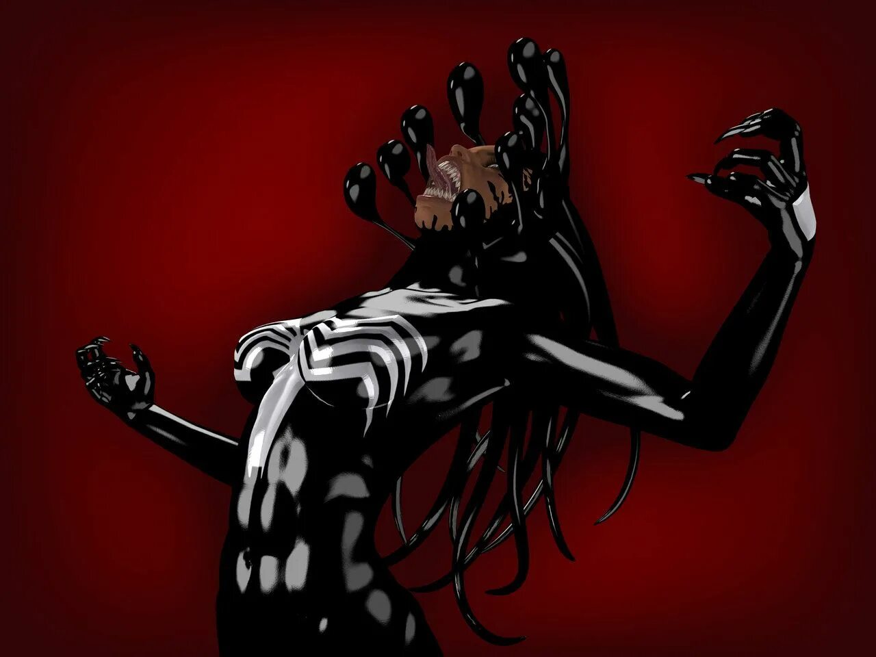 Симбиот веном женщина. Marvel веном. Хината веном трансформация. Venom transformation. Venom transformation.