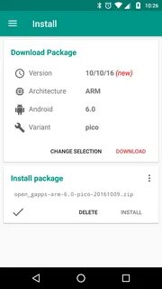 Gapps arm 7.1 pico