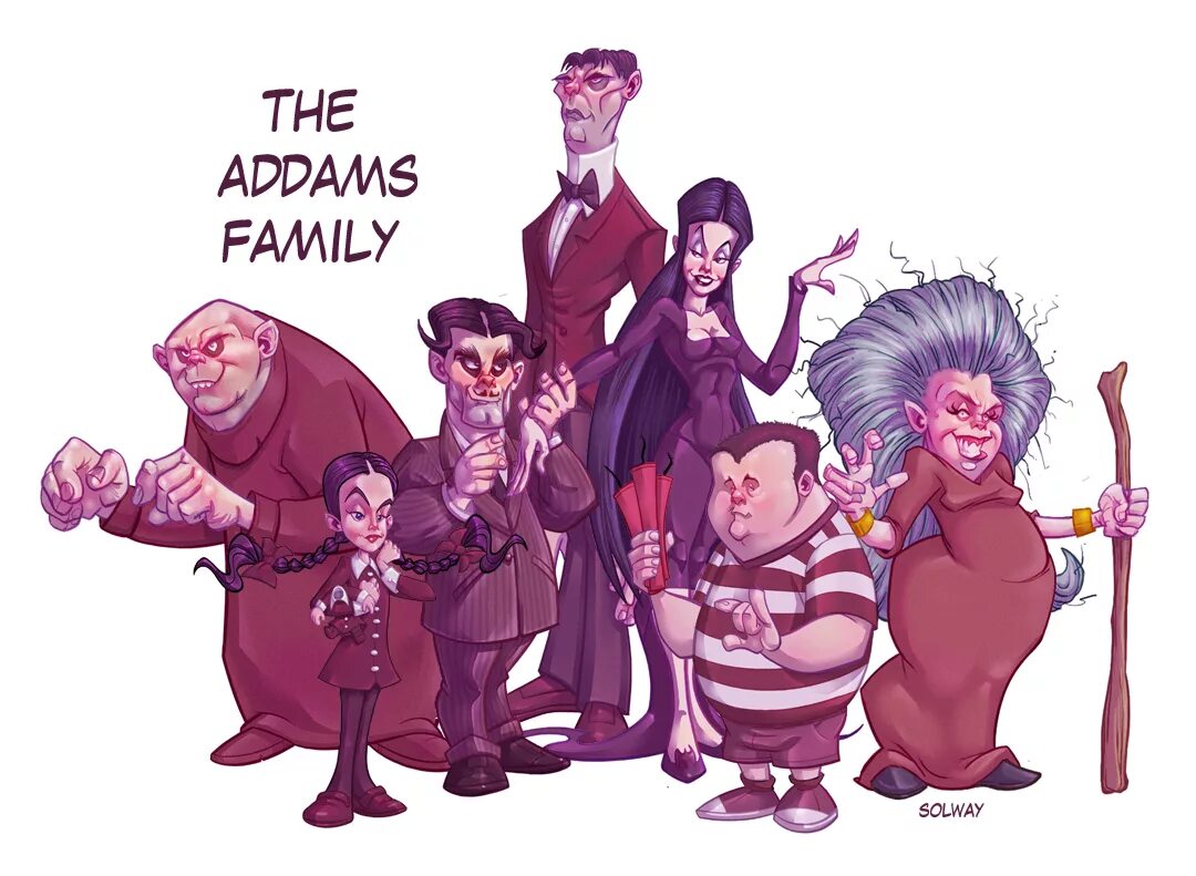 Комикс семейка. Семья Аддамс комикс. Семейка Аддамс персонажи арт. Семейка Аддамс комикс. Семейка Аддамс 2 персонажи.