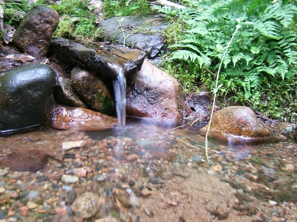 Водный источник текущий из глубины земли ключ. Родник. Источник воды. Природные источники воды. Родник ручей.