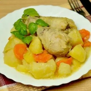 Ножки с овощами в мультиварке