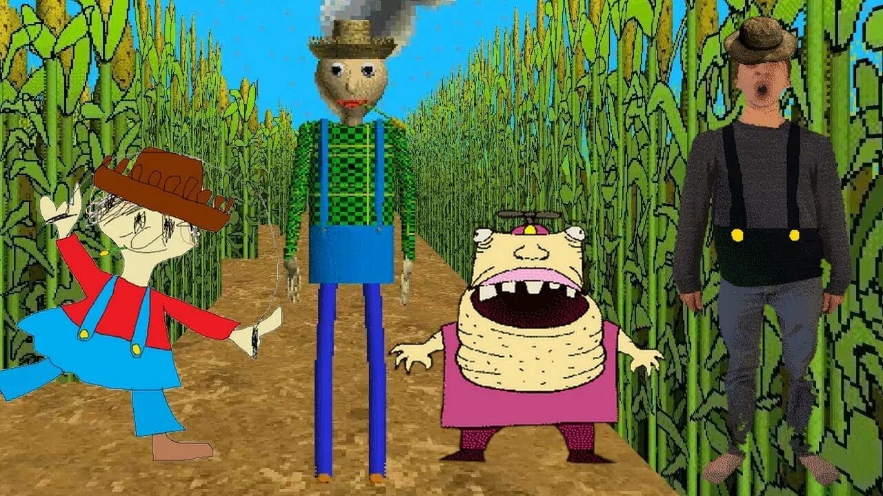 Балди в лесу. Baldi&#039;s basics field trip. балди ферма. baldi basics fermer. балди кемпинг.