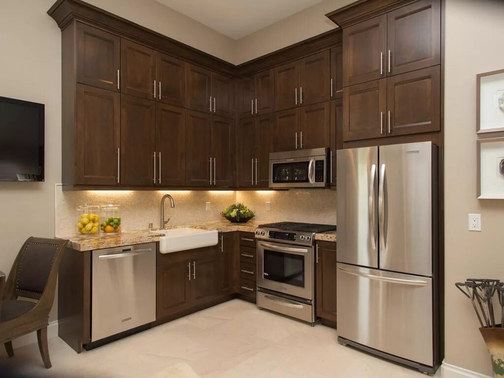 50+ Walnut Color Kitchen Cabinets - Kitchen Cabinets Countertops Ideas Check mor