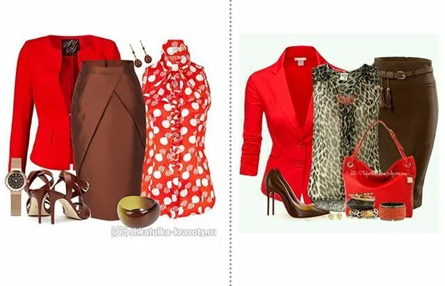 Коричневый и красный в одежде сочетание цветов Top 10 red brown and black outfit ideas and inspiration