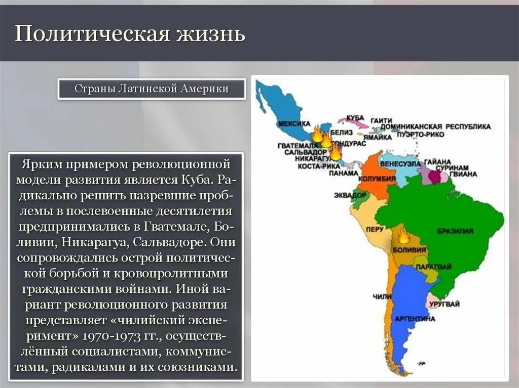 Какие регионы относятся к латинской америке. Политическое положение Латинской Америки. Особенности развития латиноамериканских стран. Государства Латинской Америки в XX веке.. Особенности развития стран Латинской Америки.