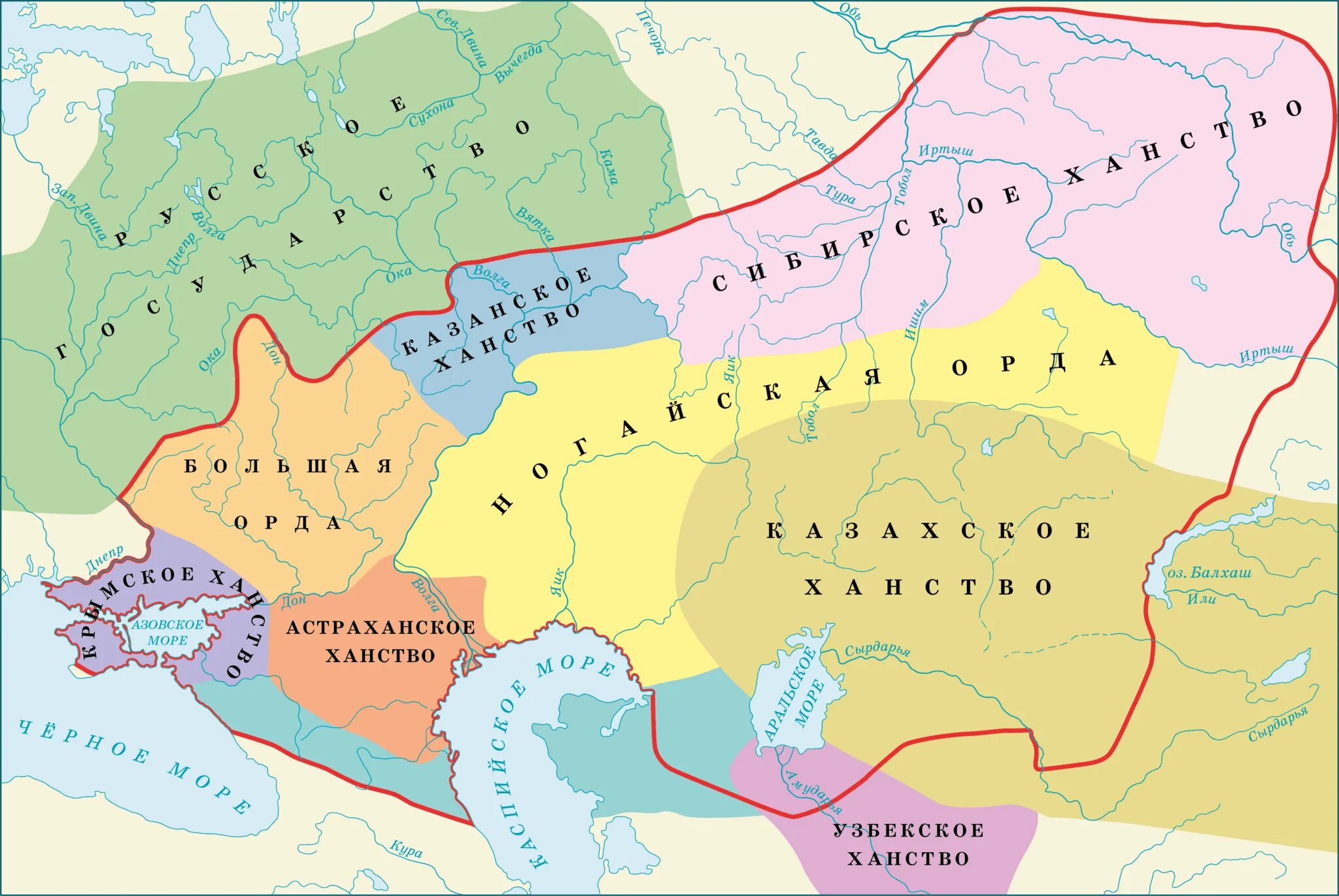 Ногайская Орда 16 век карта. Крымское ханство 16 век карта. Казанское ханство карта. Казанское ханство территория на карте.