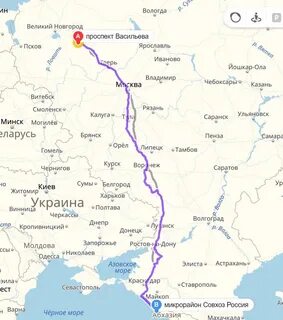 Брянск абхазия расстояние