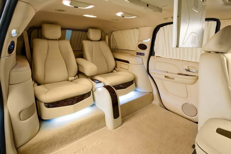 Кадиллак эскалейд тюнинг салона Интерьеры автомобилей Cadillac Escalade Авто-мото