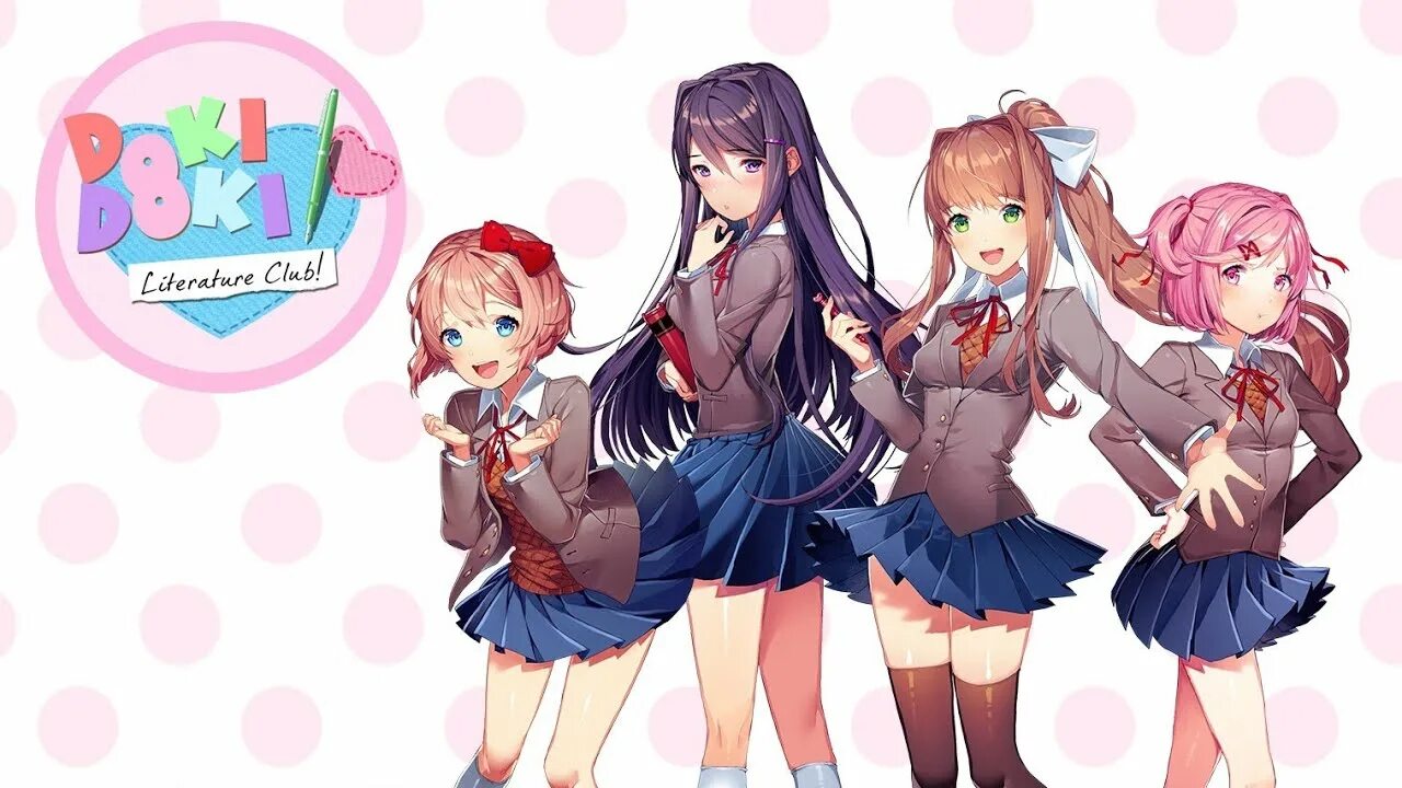 Доки доки плюс на андроид. Doki literature club plus. Нинтендо доки доки. Доки доки обложка игры. Дэн сальвато доки доки.