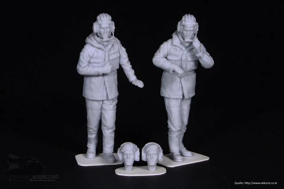 35012. Valkiria miniatures – vhp-08 фигурки. zf35012 zebrano 1/35 немецкие головы №2.