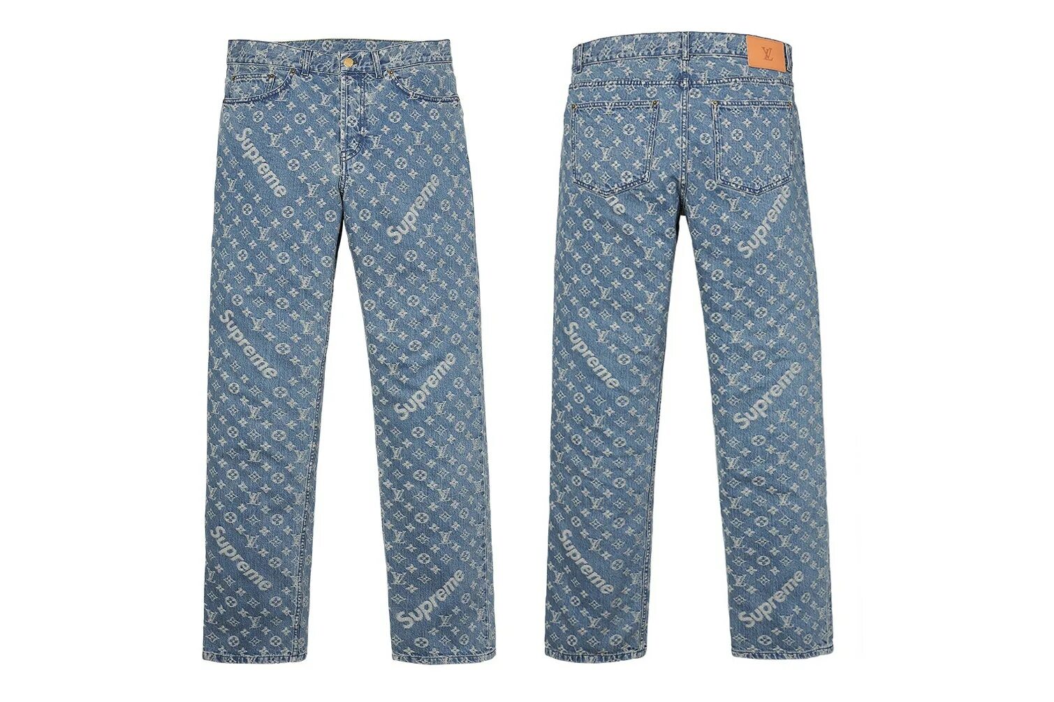 Штаны Луи Виттон Суприм. Джинсы Суприм Луи витон женские. Louis Vuitton x Supreme Pants. Louis Vuitton Blue Supreme.