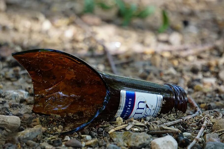 Breaking bottles