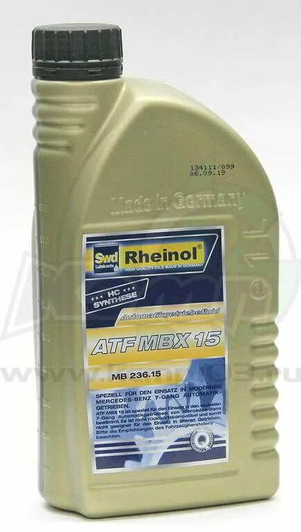 Масло акпп 7g tronic. SWD Rheinol jako ATF фото Обратная сторона характеристики.