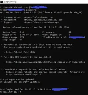 Подключение ssh cmd