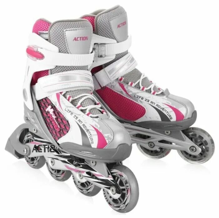 раздвижные action. роликовые коньки ase-sport + защита, набор ase-621 combo. коньки роликовые раздвижные action pw-717. прогулочные коньки action pw-211c. роликовые коньки action pw-395.