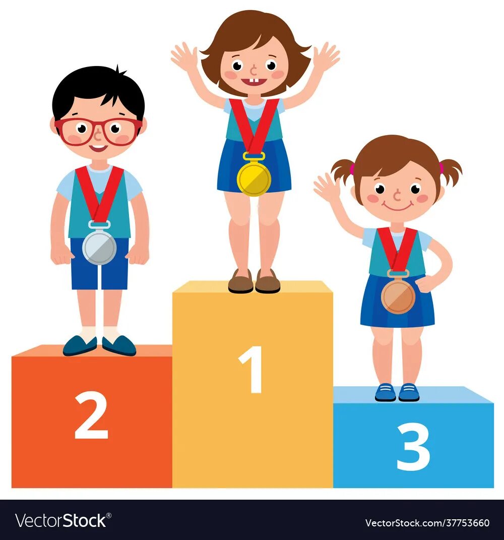 Мультяшные спортсмены на пьедестале. Дети на пьедестале. Пьедестал почета мультяшный. Ребенок победитель клипарт. Пьедестал рисунок для детей.