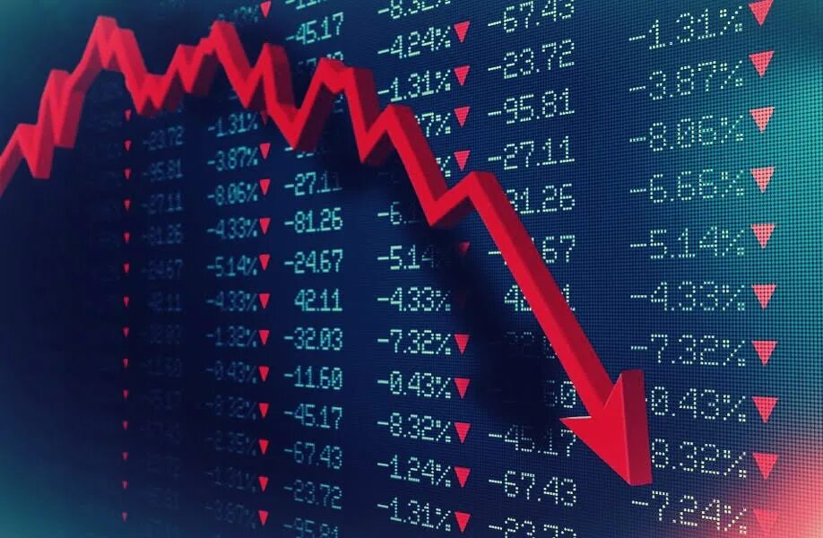 Падение акций. Российский рынок акций. Крах фондового рынка. Торги на бирже. Графики биржи.