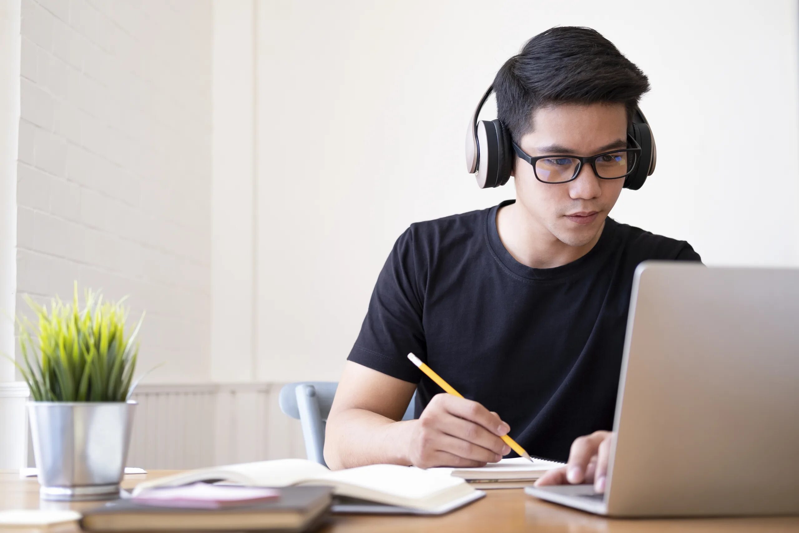 He is studying at university