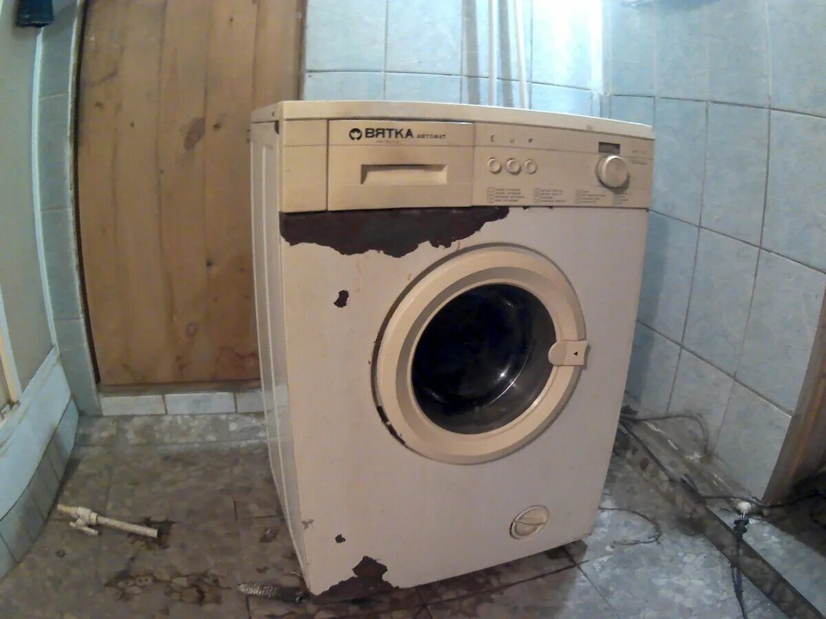 Стиральные машины ржавые