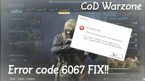 Warzone 2.0 ошибка