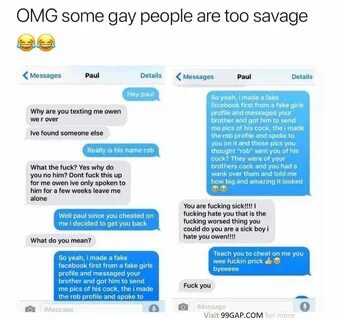 #FunnyTexts About Gay People vs. Fake #Facebook Account.
