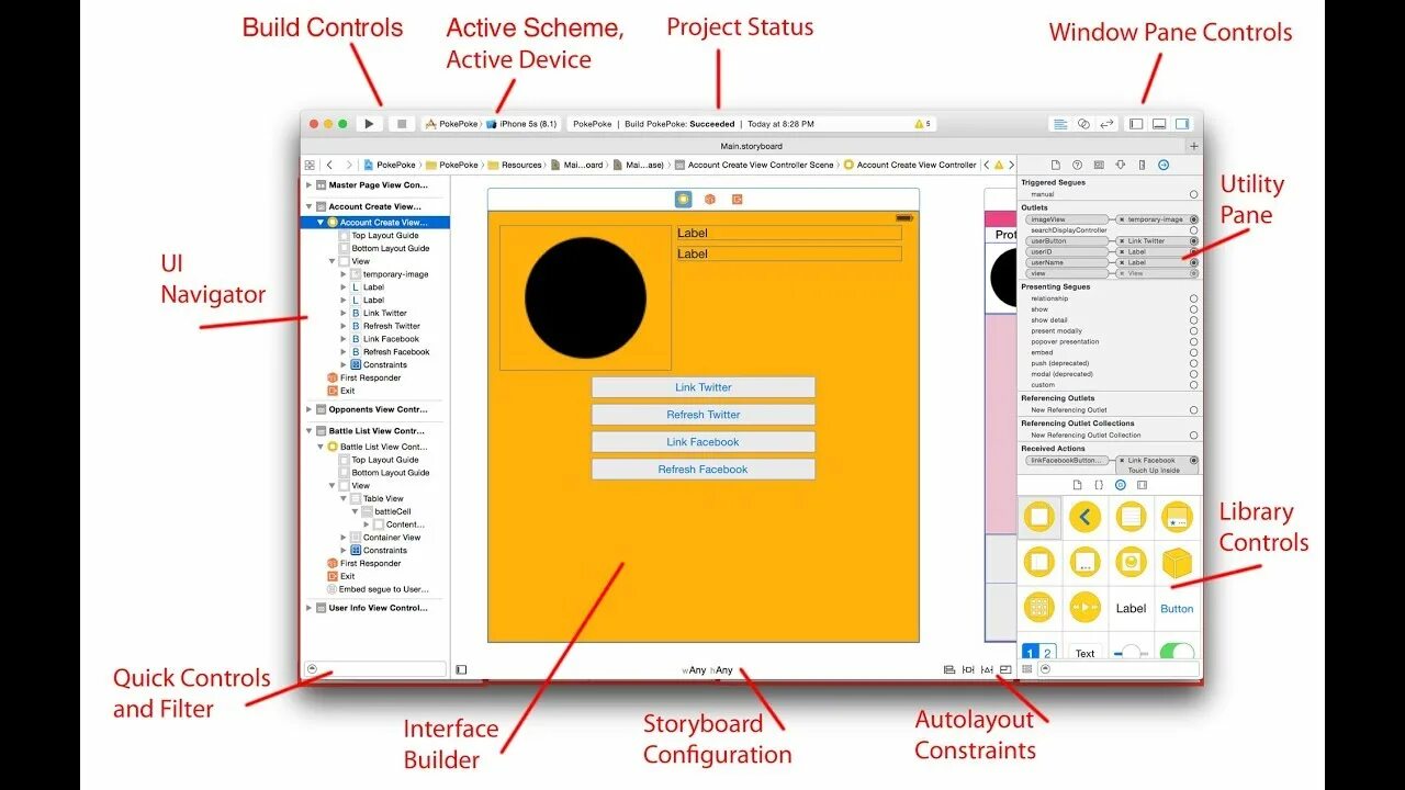 Interface builder. Interface builder xcode. xcode interface builder со storyboard. xcode ui.