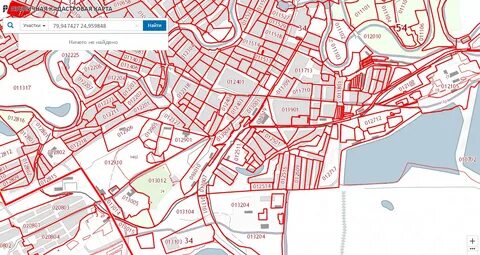 Кадастровая карта береговое