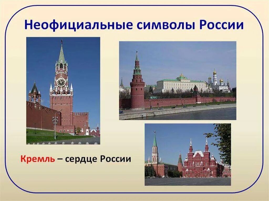 Почему московский кремль является символом нашей родины. Кремль символ России. Красная площадь символ России. Неофициальные символы России. Неофициальные символы России Кремль.