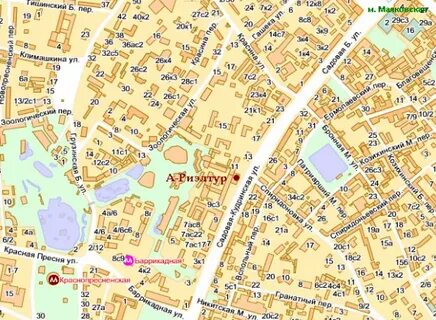 Садово кудринская метро
