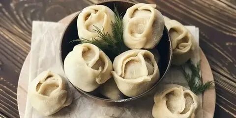 Манты из круглых лепешек