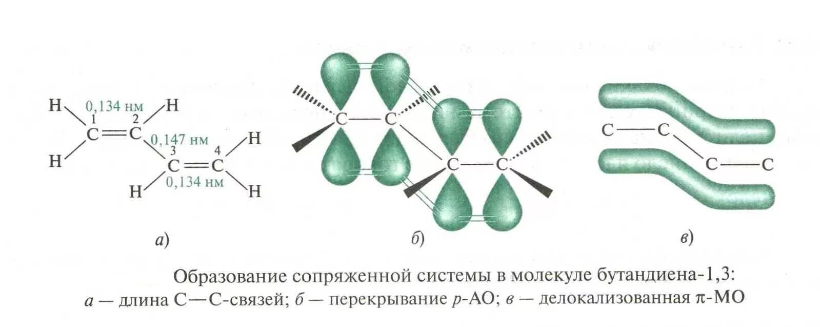 Бутадиен 1 3 связи. Электронное строение молекулы бутадиена-1.3. Строение молекулы бутадиена 1.3. Сопряженные системы бутадиен 1 3. Система сопряженных связей в молекулах.