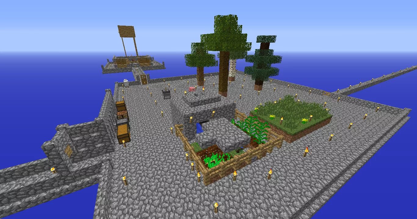 Minecraft skyblock maps