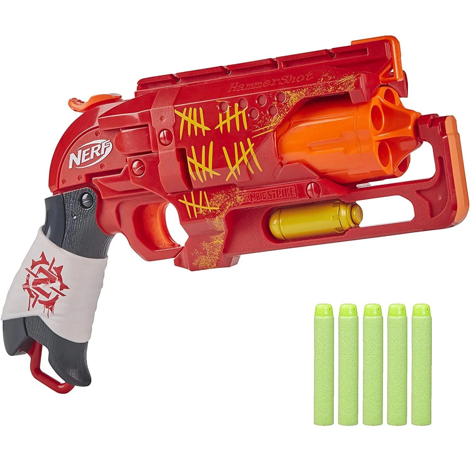 Нерфы зомби страйки. Зомби страйк Хаммершот. Nerf Zombie Strike Hammershot. Бластер Nerf Zombie Hammershot.