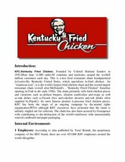 Kfc расшифровка названия