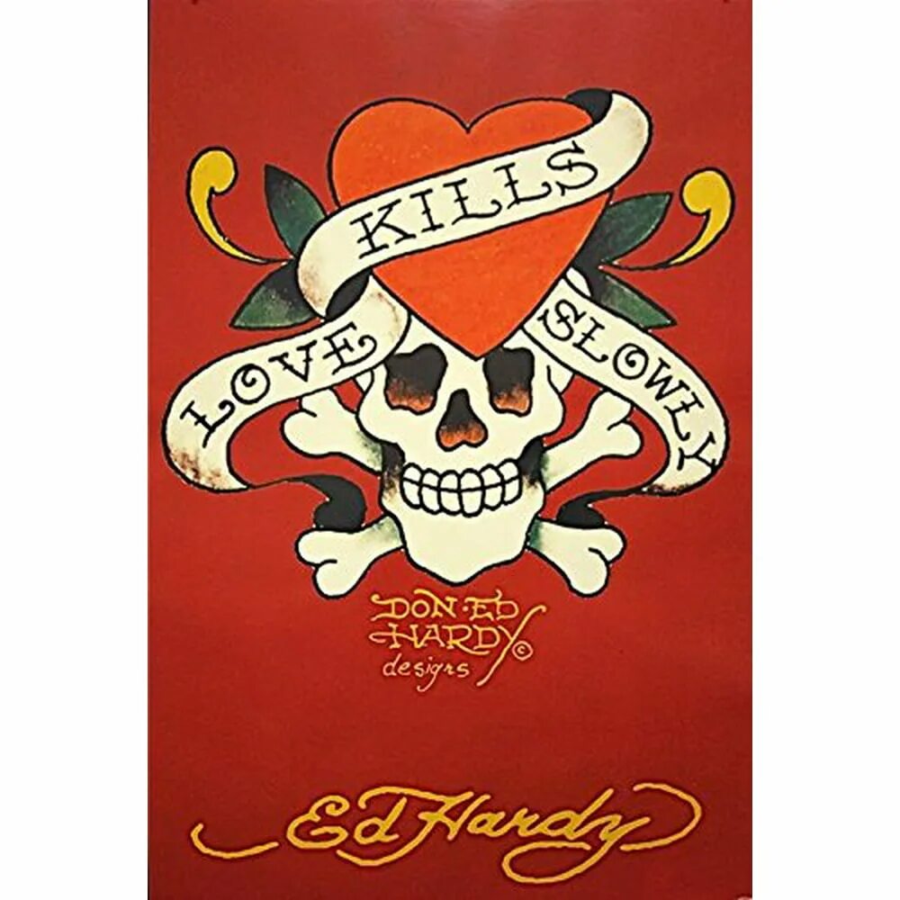 Тату в стиле ed hardy. Love kills slowly. Ed hardy сумка kills love slowly. Эд харди череп. Killah gang.