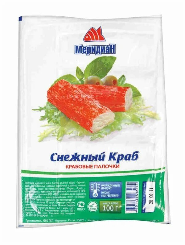 Палочки крабовые снежный краб Меридиан 200 гр. Меридиан крабовое мясо снежный краб. Крабовое палочки Меридиан снежный краб, охлажденное, 0,2 кг, 15 шт/кор. Крабовые палочки Meridian.