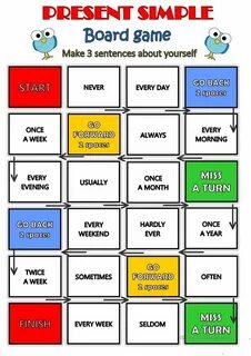 The present simple a game