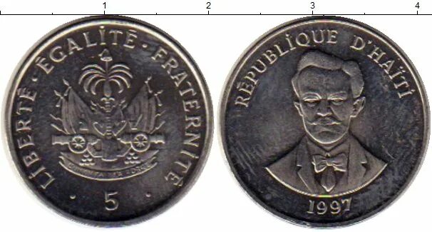 20 от 70 рублей. Монеты Гаити 1991. Гаити 5 монет.