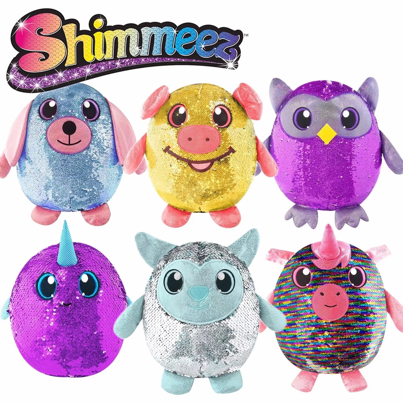 Включи игрушки там. Игрушки Shimmeez с пайетками. Shimmeez мягкие игрушки с пайетками. Игрушки с блестками. Мягкая игрушка меняет цвет.