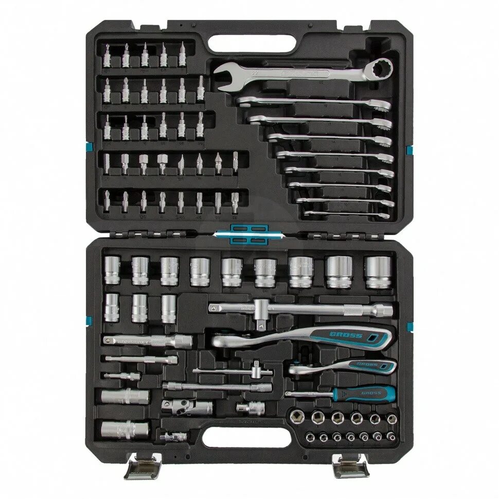 набор инструментов gross 14156. набор бит, магнитный адаптер, сталь s2, пластиковый кейс, 32 предм. набор gross 1 4. набор инструментов, 82 предмета, 120 зубьев, crv, 1/2", 1/4" //gross. набор инструментов gross 76 предметов 14156.