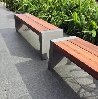Concrete bench section