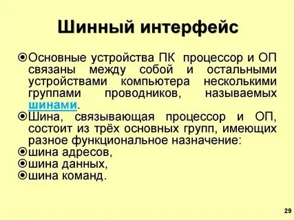 Общий интерфейс это