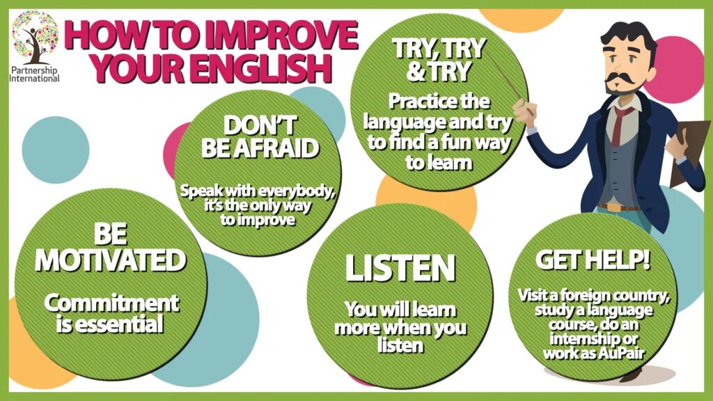 Improving spoken english. How to improve your english. ways to improve english. advices for improving english. how speak english.