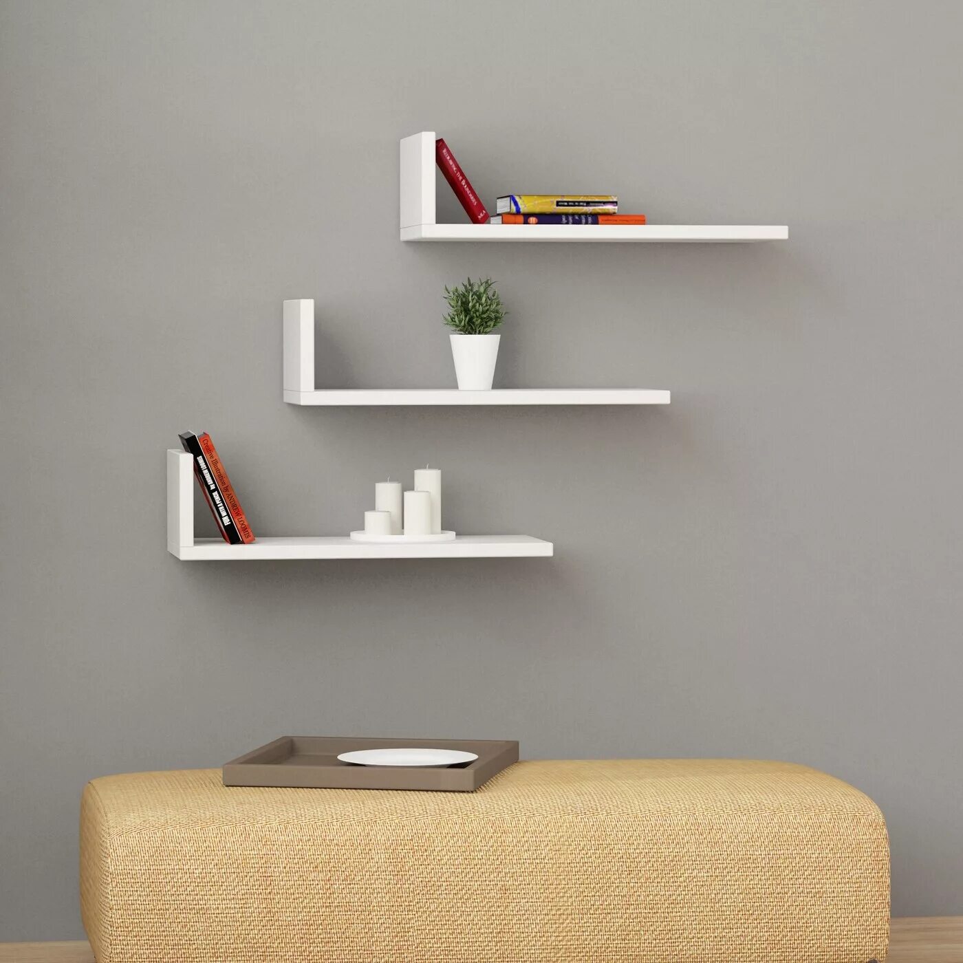 Современные полочки. Полка "Wall Shelf-s (bas WL-001)" белая. Полки на стену. Дизайнерские полки. Дизайнерские полки настенные.