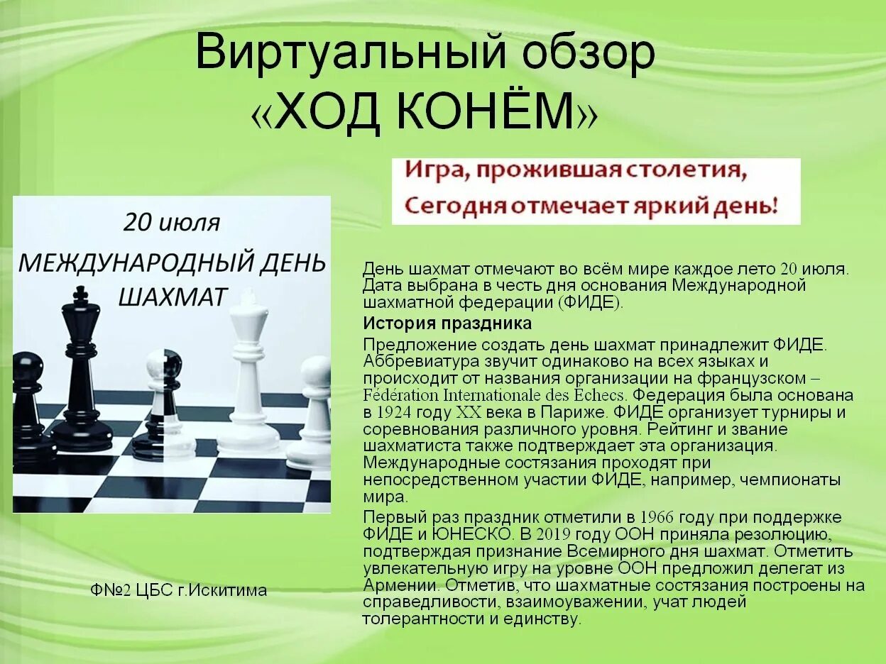 Шахматы информация
