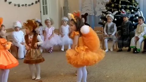 Танец белочек в детском саду видео
