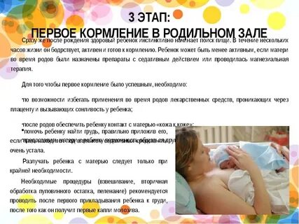 Первое прикладывание после родов