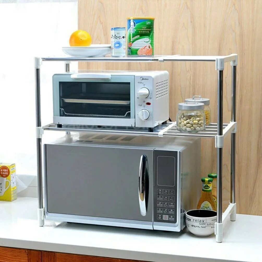 Полка СВЧ Oven 30. Полка для СВЧ Multifunctional Storage Rack. Стойка для микроволновки на кухню. Подставка под микроволновку.